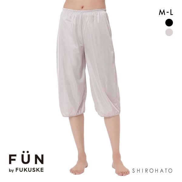 福助 fukuske FUN by FUKUSKE 着こなしキレイ 足口ゴム入り ペチパンツ 70cm丈 レディース インナー