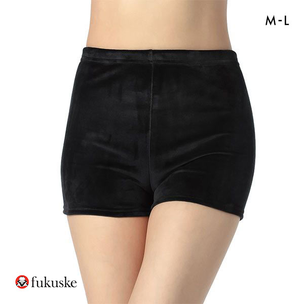 福助 Fukuske ベロア 一分丈 ボトム