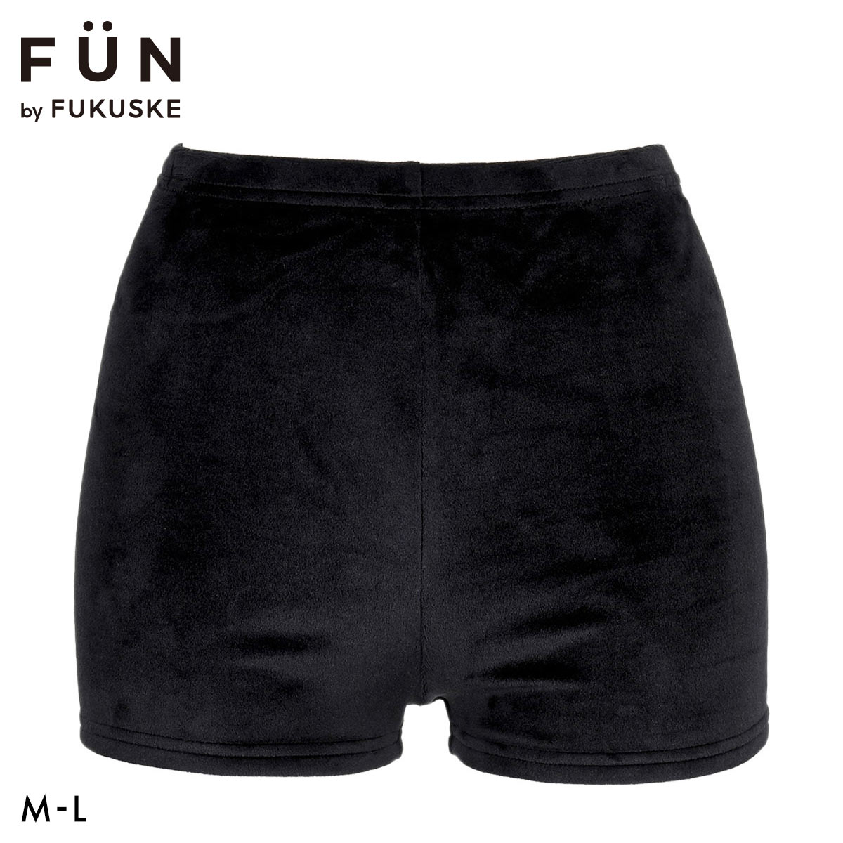 福助 FUN by FUKUSKE ベロア 1分丈ボトム レディース ルームウェア