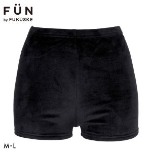 福助 FUN by FUKUSKE ベロア 1分丈ボトム レディース ルームウェア