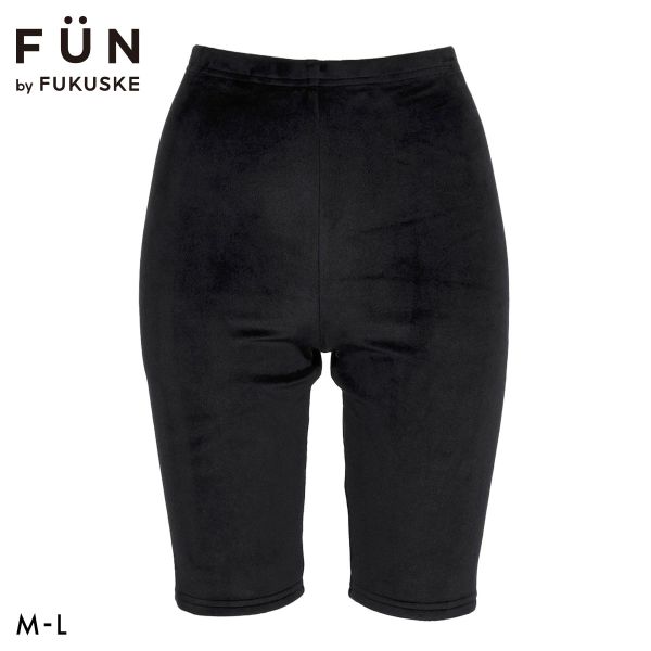福助 FUN by FUKUSKE ベロア 5分丈ボトム レディース ルームウェア