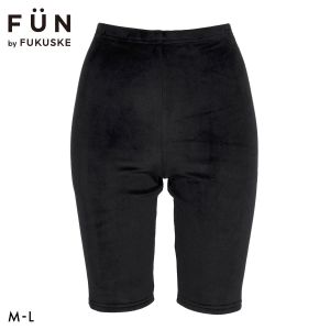 福助 FUN by FUKUSKE ベロア 5分丈ボトム レディース ルームウェア