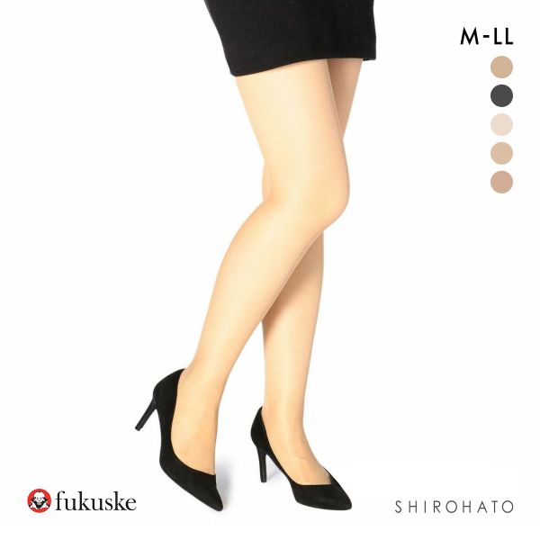 福助 夏に雪が降る シルキーサポート サマー ストッキング 3足セット レディース パンスト fukuske