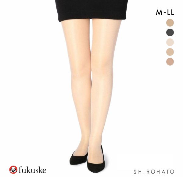 福助 夏に雪が降る シルキーサポート サマー ストッキング 3足セット レディース パンスト fukuske