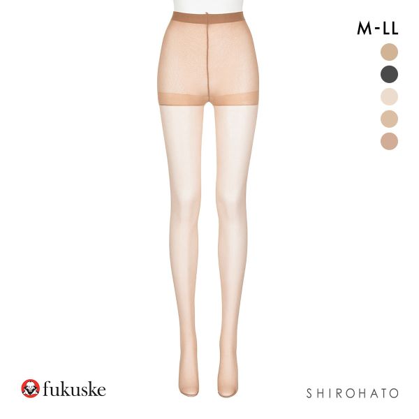 福助 夏に雪が降る シルキーサポート サマー ストッキング 3足セット レディース パンスト fukuske