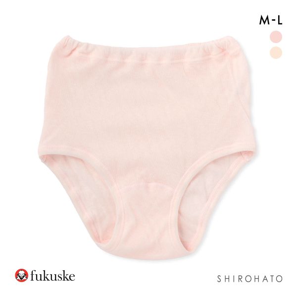 福助 Fukuske ソフトショーツ 深め ハイウエスト 綿100％ ガーゼ ショーツ 単品