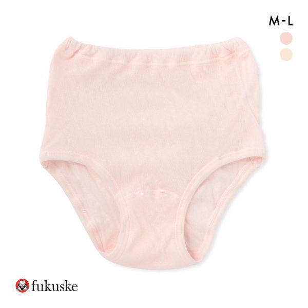 福助 Fukuske ソフトショーツ 深め ハイウエスト 綿100％ ガーゼ ショーツ 単品