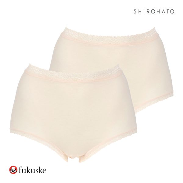 福助 fukuske フィッティーヌ FITTIENE コットンビューティー スタンダードショーツ 2枚組 レディース 深めタイプ