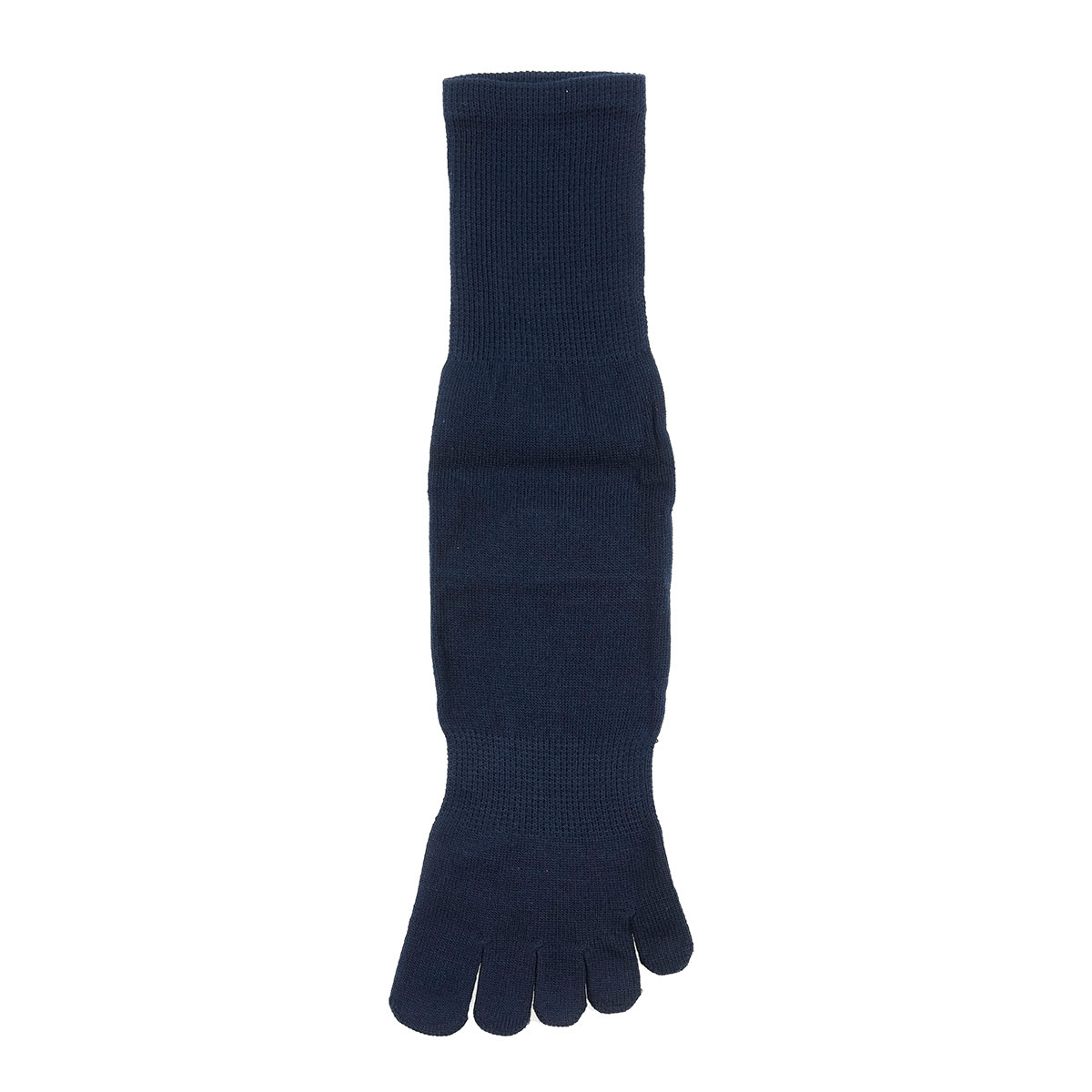 福助 Fukuske メンズ 満足 五本指ソックス 清潔 クルー丈 靴下 24-25cm 25-26cm 26-27cm(NV-ネイビー-24-25cm)