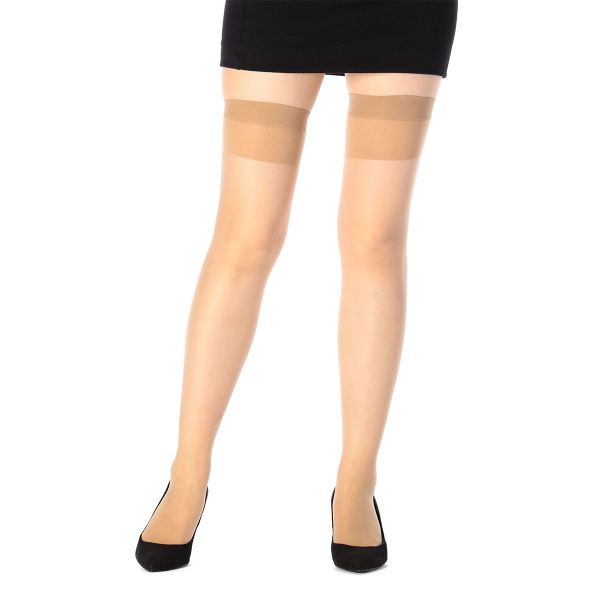 福助 Fukuske 満足 ショートストッキング ひざ上丈