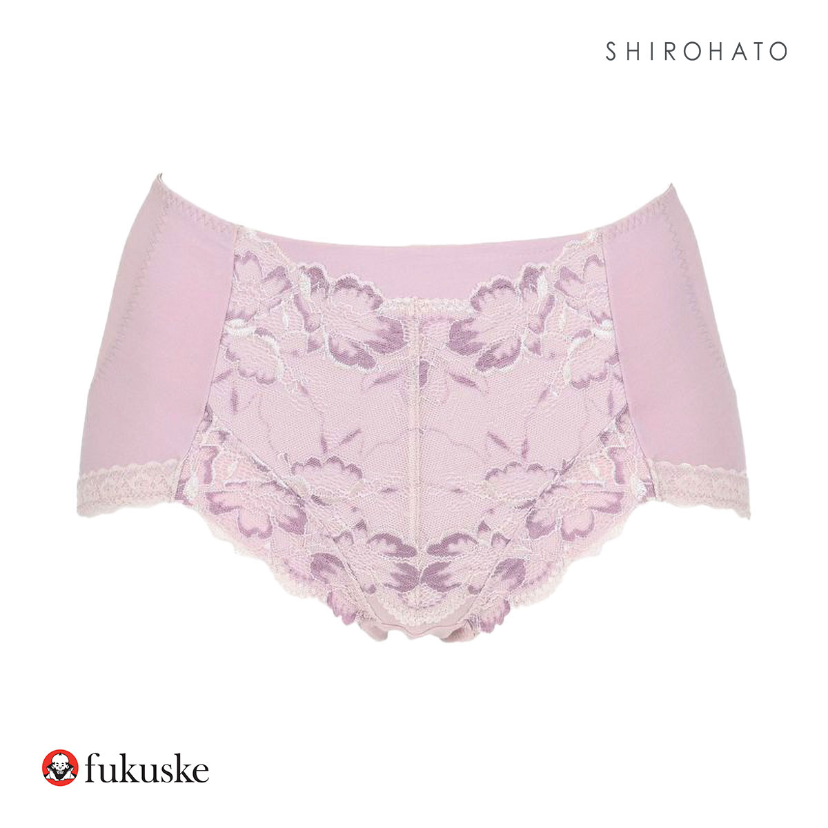 福助 fukuske 満足 お腹・ヒップ引き上げ スタンダードショーツ レディース やや深履きタイプ ヒップアップ 37-3172 単品(PPU-ピンクパープル-M)