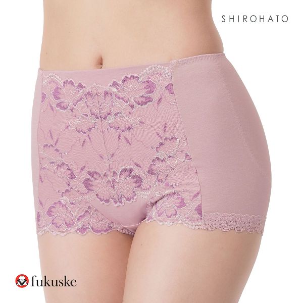 福助 fukuske 満足 お腹・ヒップ引き上げ 1分丈ショーツ レディース やや深履きタイプ ヒップアップ 37-3192 単品
