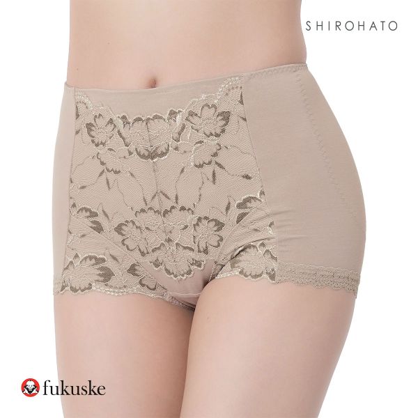 福助 fukuske 満足 お腹・ヒップ引き上げ 1分丈ショーツ レディース やや深履きタイプ ヒップアップ 37-3192 単品