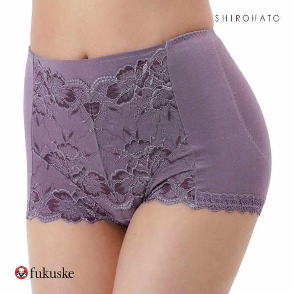 福助 fukuske 満足 お腹・ヒップ引き上げ 1分丈ショーツ レディース やや深履きタイプ ヒップアップ 37-3192 単品