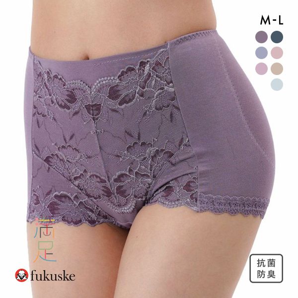 福助 fukuske 満足 お腹・ヒップ引き上げ 1分丈ショーツ レディース やや深履きタイプ ヒップアップ 37-3192 単品