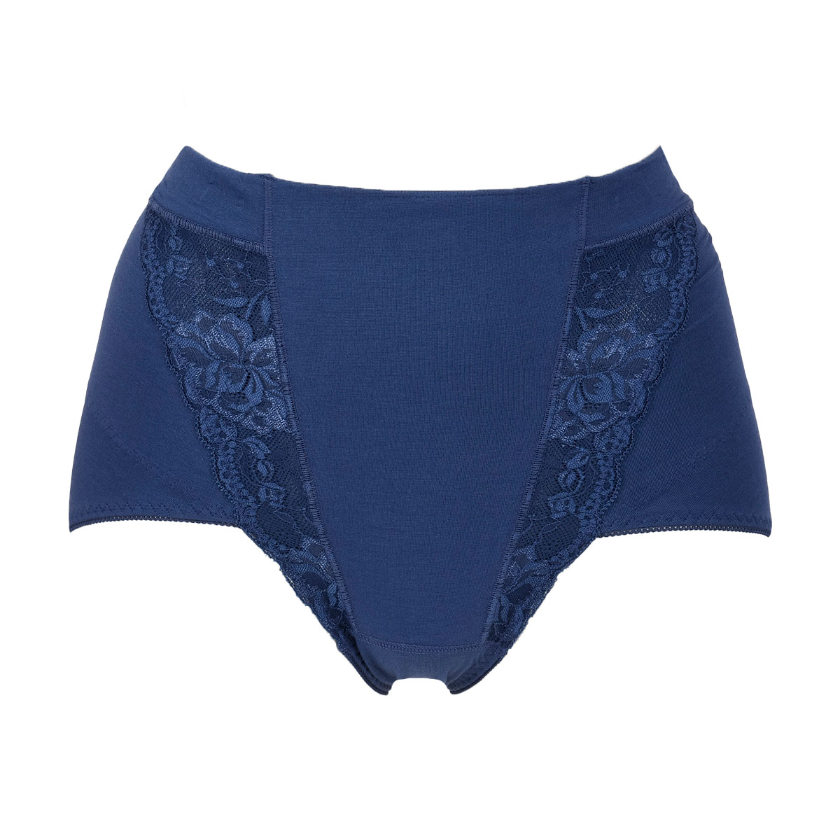 福助 Fukuske 満足 骨盤サポート スタンダード ショーツ 綿混 ショーツガードル 補正下着 単品(NV-ネイビー-M)