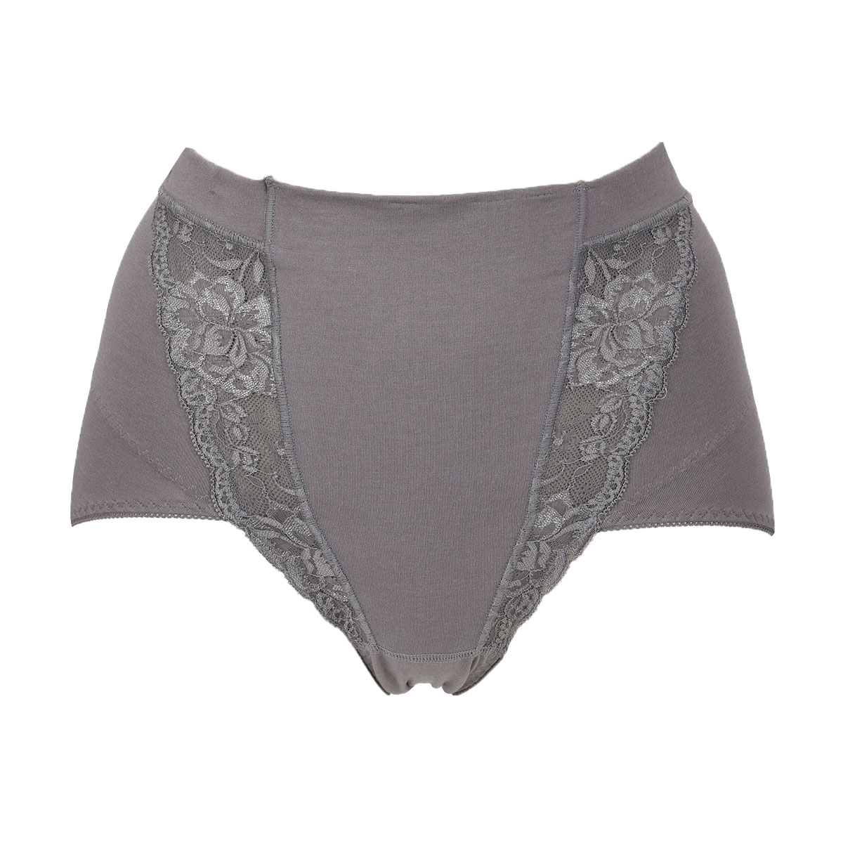 福助 Fukuske 満足 骨盤サポート スタンダード ショーツ 綿混 ショーツガードル 補正下着 単品(GY-グレー-M)