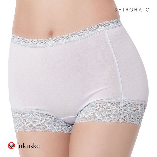 福助 Fukuske 満足 ヒップを包み込む 一分丈 ショーツ ボーイレングス レディース 単品