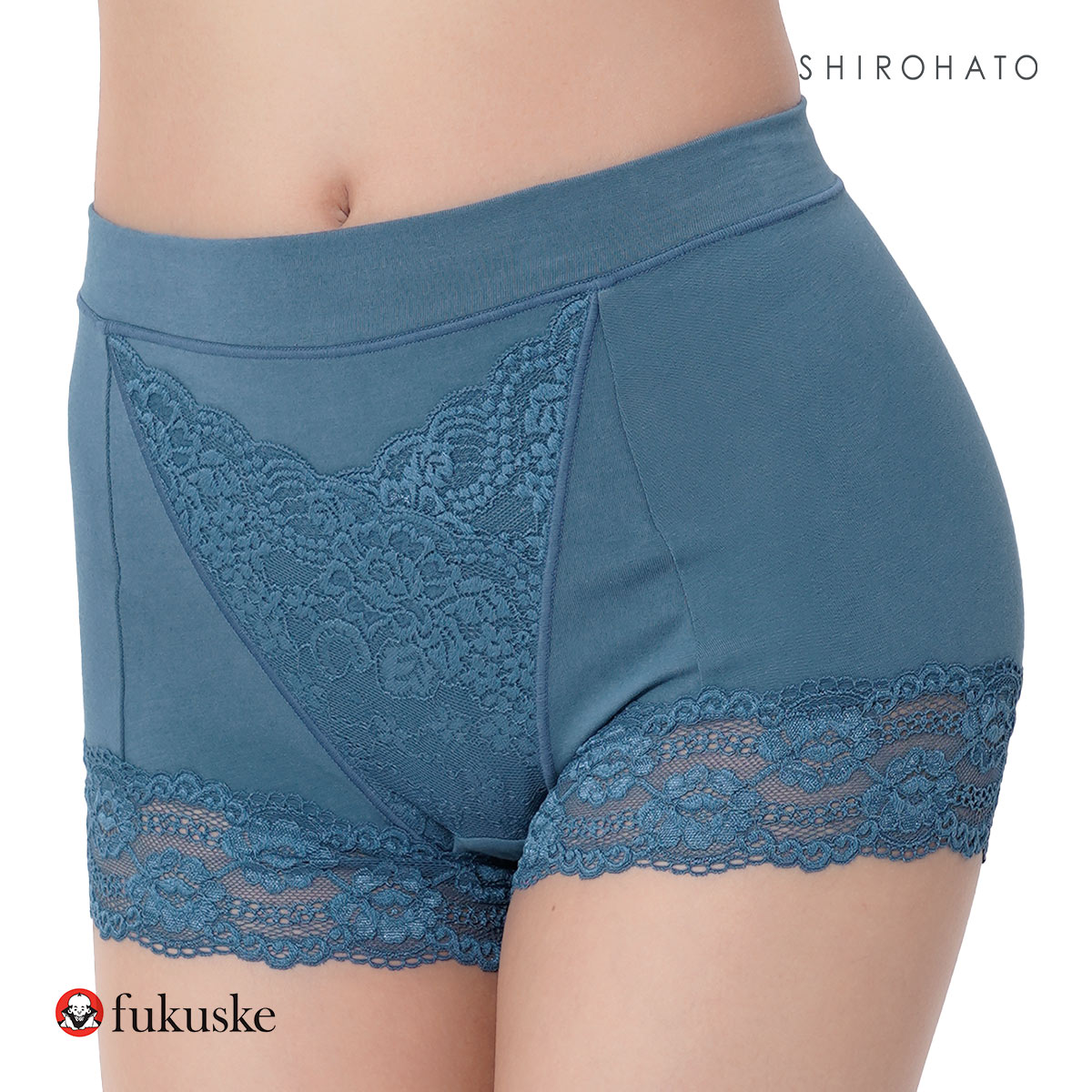 福助 Fukuske 集中美腹メイク 1分丈ショーツ やや深ばき