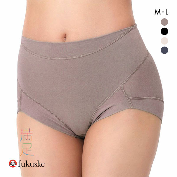10%OFF【メール便(7)】 福助 fukuske 満足 お腹リフトアップ ショーツ やや深ばき レディース ノンレース 綿混 補正 抗菌防臭 ML 10%OFF【メール便(7)】 福助 fukuske 満足 お腹リフトアップ ショーツ やや深ばき レディース ノンレース 綿混 補正 抗菌防臭 ML