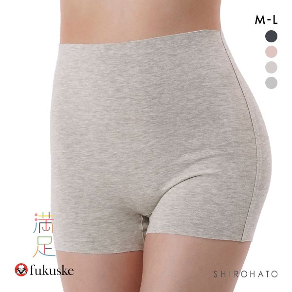 福助 fukuske 美温活 おふとん心地 シームレス 1分丈ボトム ショーツ レディース インナー
