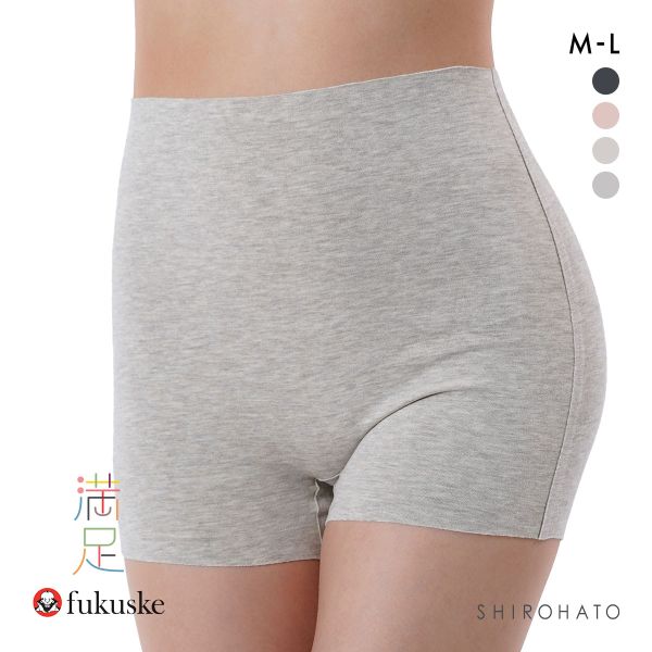 福助 fukuske 美温活 おふとん心地 シームレス 1分丈ボトム ショーツ レディース インナー