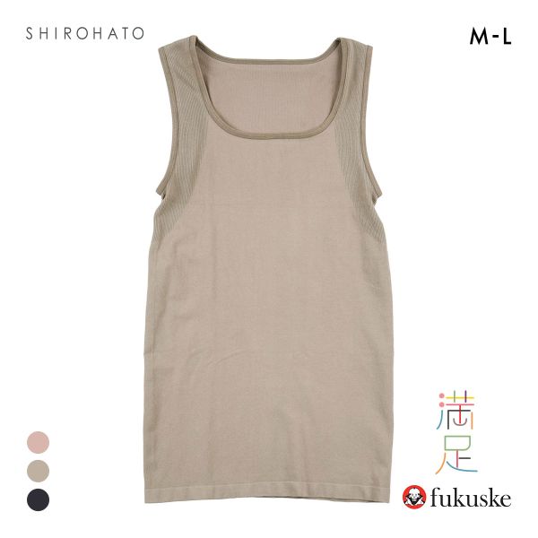 福助 満足 美温活 美姿勢サポート タンクトップ レディース インナー fukuske