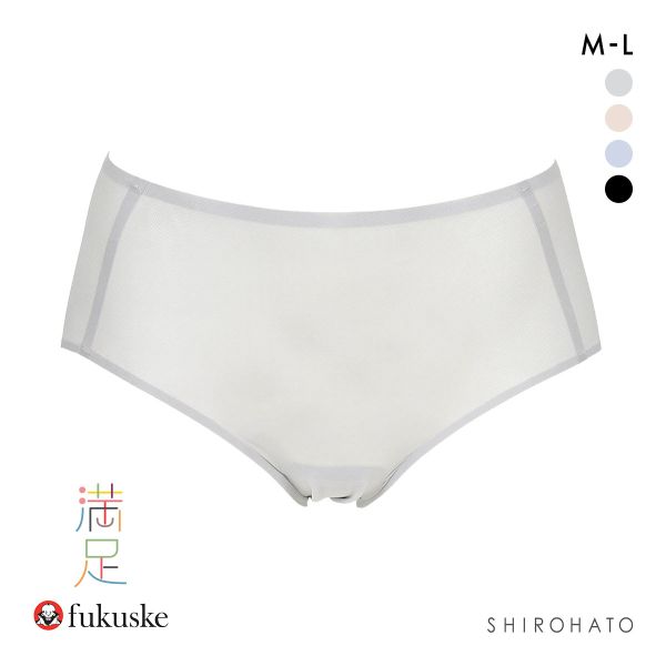 福助 満足 美涼活 メッシュ スタンダード ショーツ レディース 接触冷感 fukuske