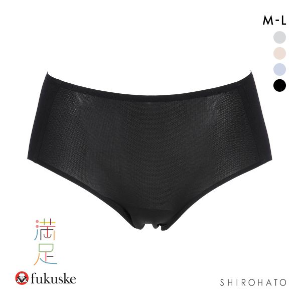 福助 満足 美涼活 メッシュ スタンダード ショーツ レディース 接触冷感 fukuske