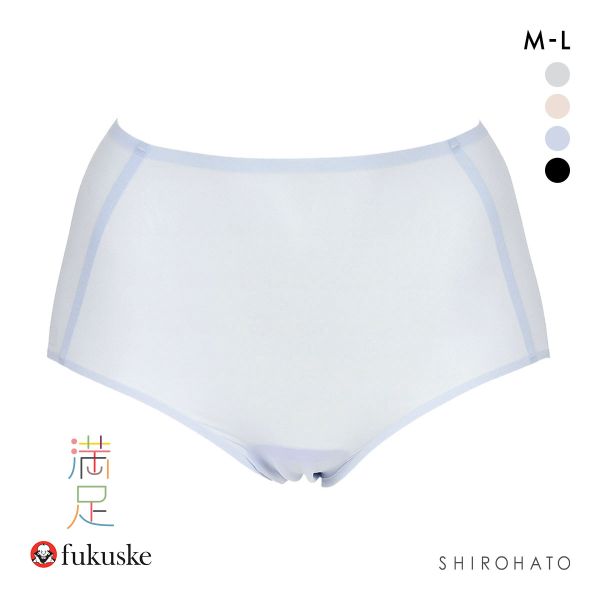 福助 満足 美涼活 メッシュ 深ばき ショーツ レディース 接触冷感 fukuske