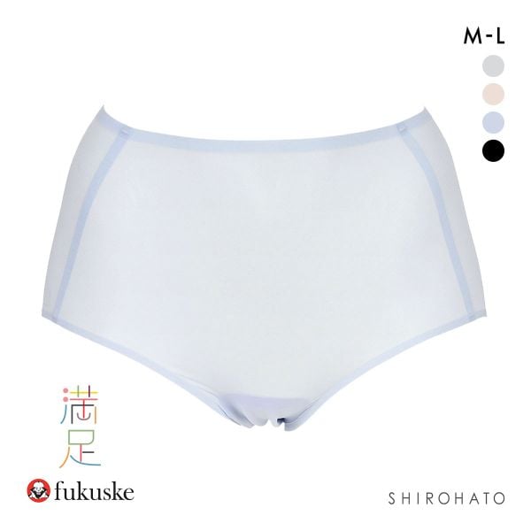 福助 満足 美涼活 メッシュ 深ばき ショーツ レディース 接触冷感 fukuske