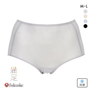 福助 満足 美涼活 メッシュ 深ばき ショーツ レディース 接触冷感 fukuske