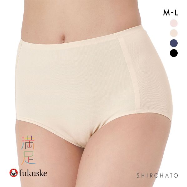 福助 満足 美涼活 スタンダード ショーツ レディース 接触冷感 綿混 fukuske