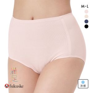 福助 満足 美涼活 スタンダード ショーツ レディース 接触冷感 綿混 fukuske
