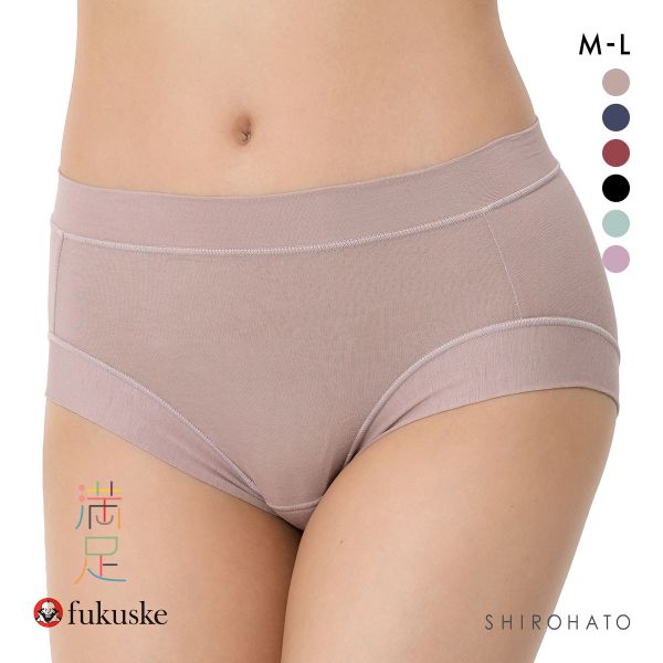 福助 Fukuske レディース 満足 美温活 よもぎ蒸し ノーマルショーツ 袋入り 単品