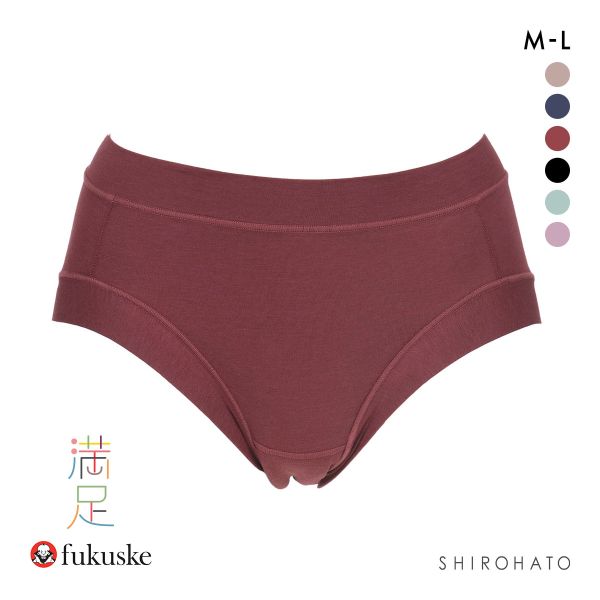 福助 Fukuske レディース 満足 美温活 よもぎ蒸し ノーマルショーツ 袋入り 単品