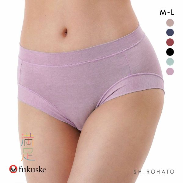 福助 Fukuske レディース 満足 美温活 よもぎ蒸し ノーマルショーツ 袋入り 単品