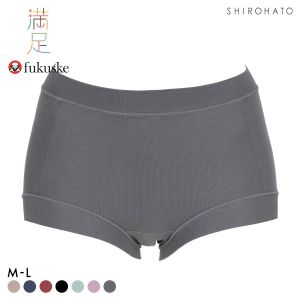福助 Fukuske レディース 満足 美温活 よもぎ蒸し 一分丈ショーツ 袋入り 単品