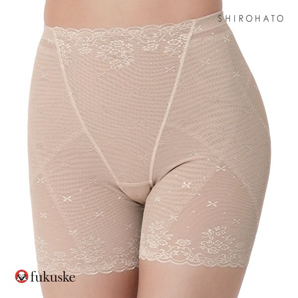 福助 fukuske 満足 メリハリサポート 1分丈 ガードル レディース ボトムス 補正 ショーツガードル 補正下着 単品