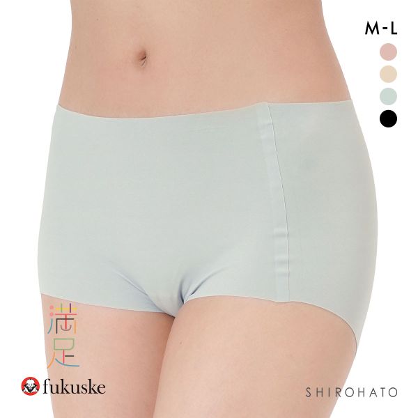 福助 満足Styling ふわっとAirなソフトタッチ シームレス 1分丈 ショーツ レディース ボクサー fukuske