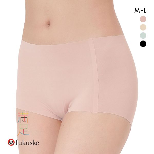 福助 満足Styling ふわっとAirなソフトタッチ シームレス 1分丈 ショーツ レディース ボクサー fukuske