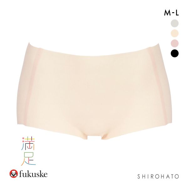 福助 満足Styling すうっとAirな涼感タッチ シームレス 1分丈 ボクサー ショーツ レディース fukuske