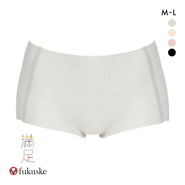 福助 満足Styling すうっとAirな涼感タッチ シームレス 1分丈 ボクサー ショーツ レディース fukuske