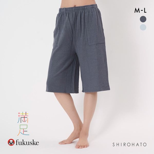 福助 出雲ソフト やわらか熟成綿 ガーゼ ステテコ 5分丈 レディース ルームウェア 綿100％ fukuske IZUMO SOFT 満足