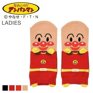 福助 Fukuske レディス アンパンマン パペット スニーカー丈 くるぶし丈 ソックス 靴下 23-25cm