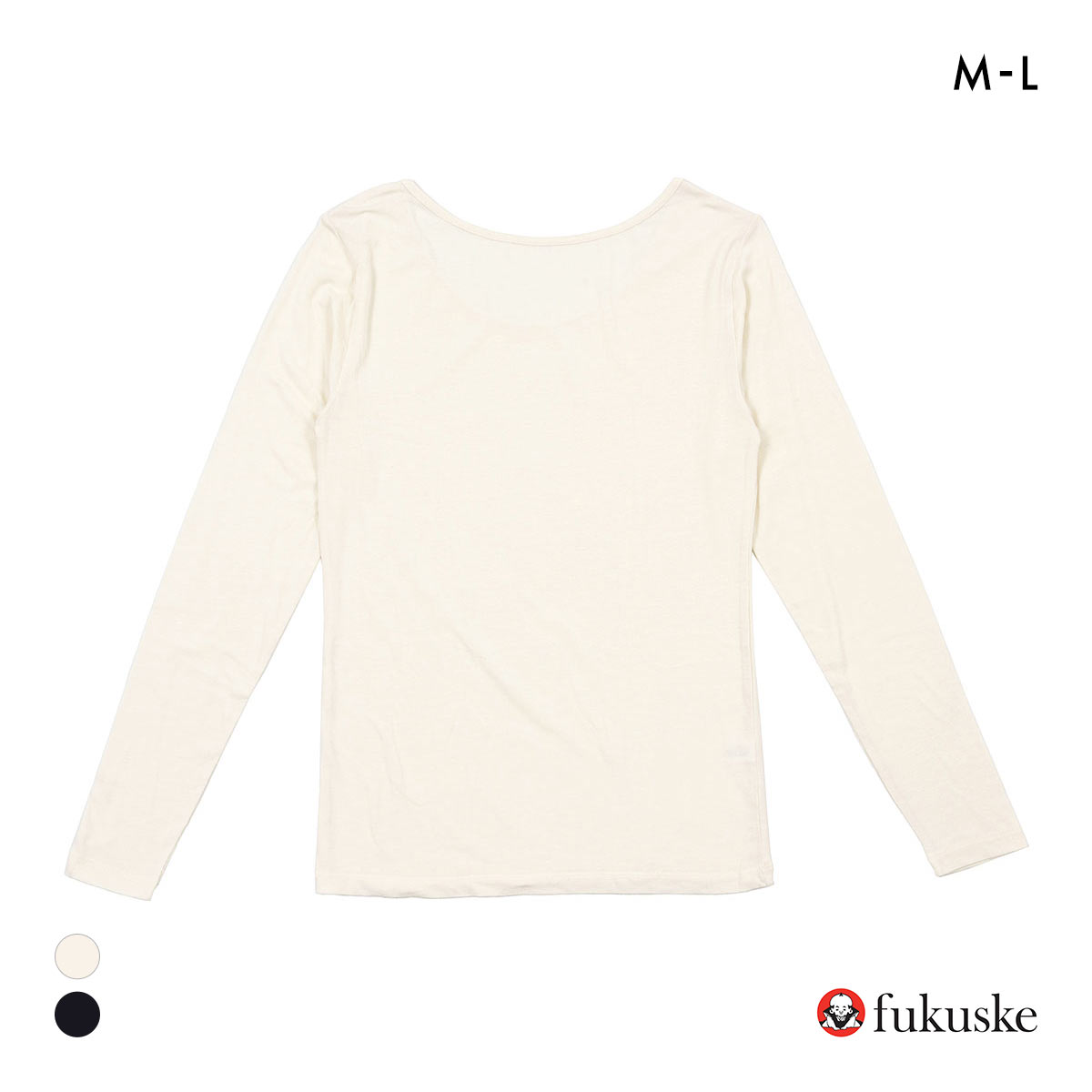 福助 ステキシアー バレエネック 2WAY 長袖シャツ レディース インナー fukuske