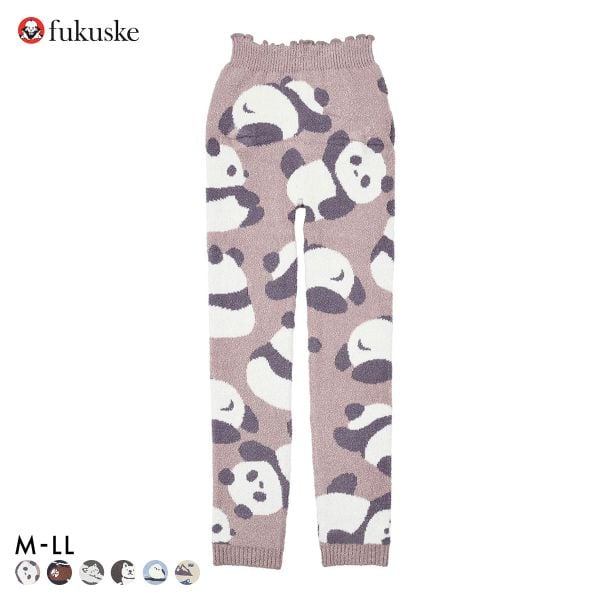 福助 ふんわりあったか モコパン レディース レギンス ロングパンツ ルームウェア fukuske