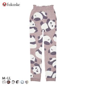 福助 ふんわりあったか モコパン レディース レギンス ロングパンツ ルームウェア fukuske