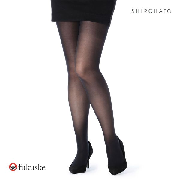 福助 fukuske おなかゆったり気分 ウエストゴムなし ストッキング パンスト 30デニール シアータイツ リラックスフィット