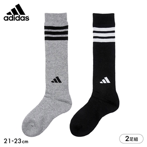 アディダス 総パイルであったかい キッズソックス 2足セット adidas